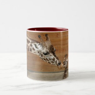 Caneca De Café Em Dois Tons Girafa