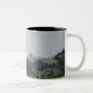 Caneca De Café Em Dois Tons Girafas em África