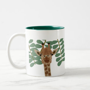 Caneca De Café Em Dois Tons Girafas Mug