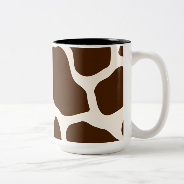 Caneca De Café Em Dois Tons Giraffe Impressão (Direita)
