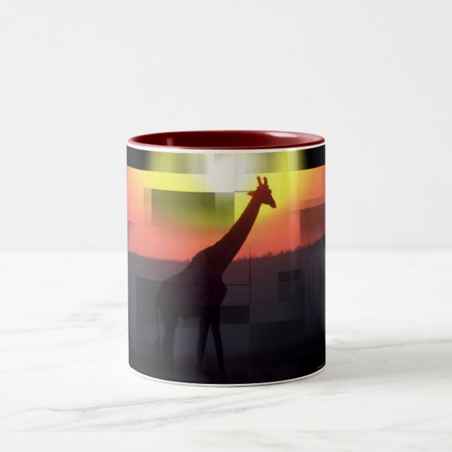 Caneca De Café Em Dois Tons Giraffe Mug (Centro)