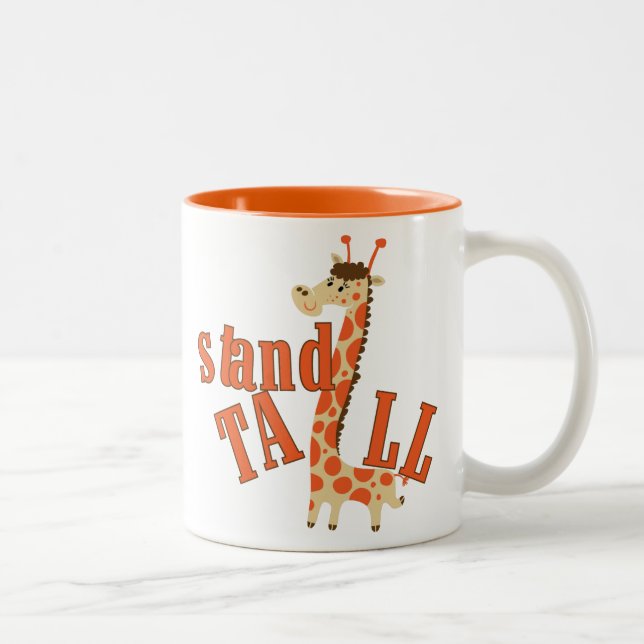 Caneca De Café Em Dois Tons Giraffe Stand Tall (Direita)