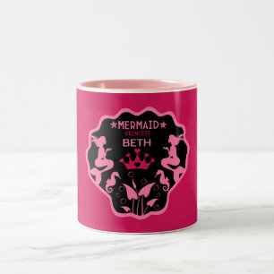 Caneca De Café Em Dois Tons Girl Mermaid Princess