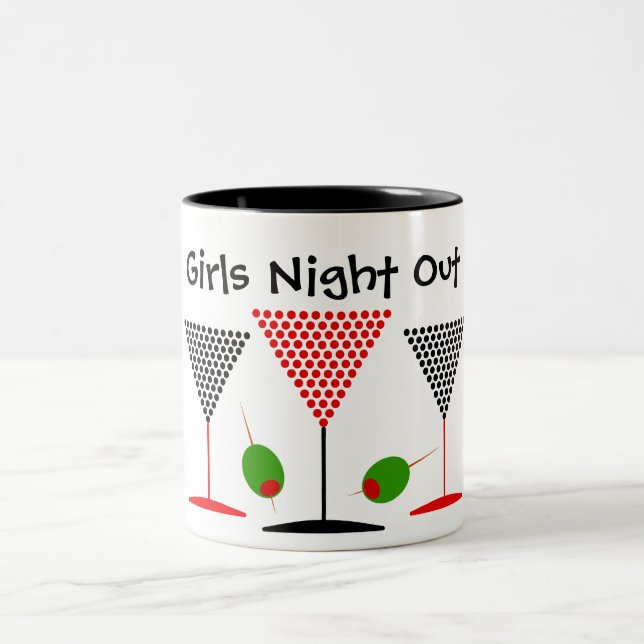 Caneca De Café Em Dois Tons Girls Night Out Mug (Centro)