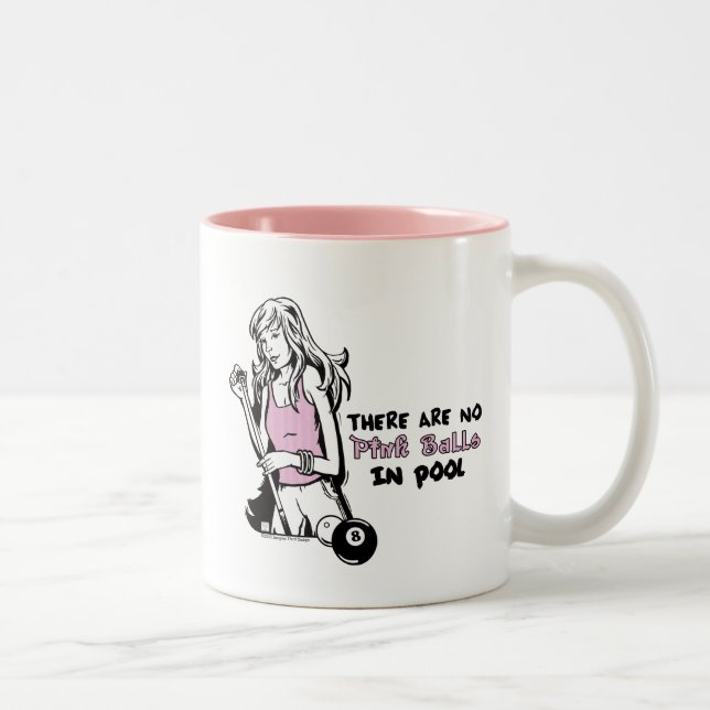 Caneca De Café Em Dois Tons Girly Cue (Direita)