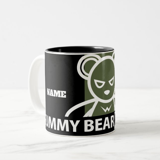 Caneca De Café Em Dois Tons Giro/Malhação da Fábrica do Urso Gummy (Frente Esquerda)