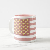 Giry US Flag Blush Pink Patriotic