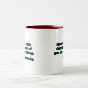 Caneca De Café Em Dois Tons GK Chesterton & Bigotry