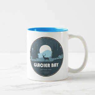Caneca De Café Em Dois Tons Glacier Bay National Park Deer