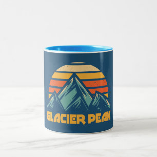 Caneca De Café Em Dois Tons Glacier Peak Retro Turquesa