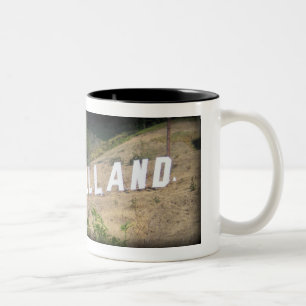Caneca De Café Em Dois Tons Glassellland assina dentro o parque de Glassell,