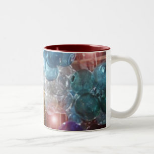 Caneca De Café Em Dois Tons Glassy Bubbles Mug