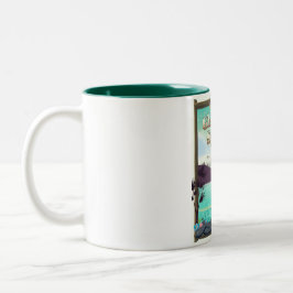 Caneca De Café Em Dois Tons Glenwood Primavera Colorado Ski poster.