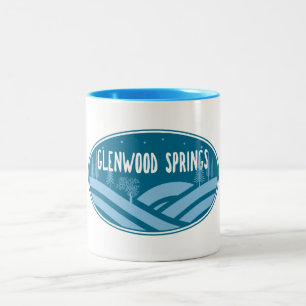Caneca De Café Em Dois Tons Glenwood Primaveras Colorado ao ar livre