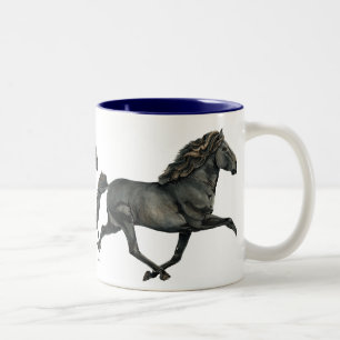Caneca De Café Em Dois Tons Gletta - Corrida dos Cavalos Islandeses