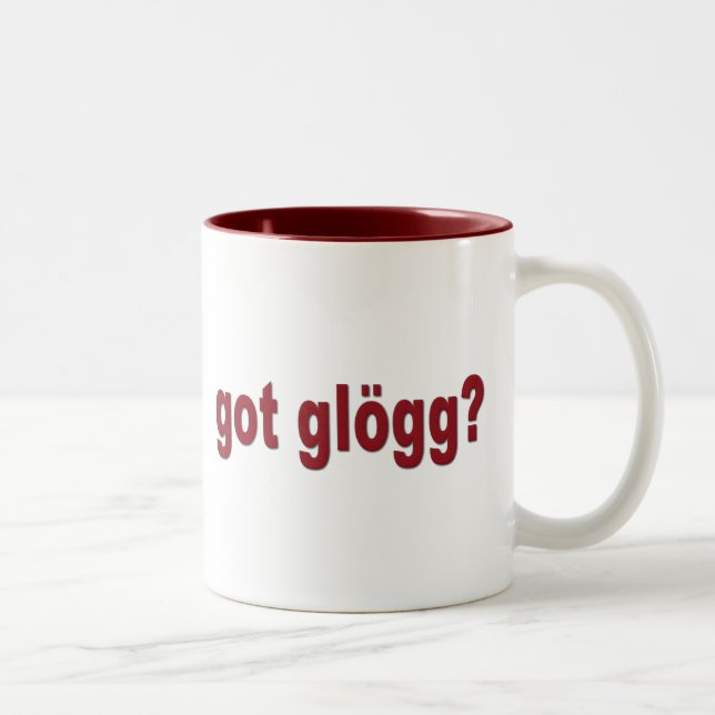 Caneca De Café Em Dois Tons glogg obtido? Escandinavo engraçado (Direita)
