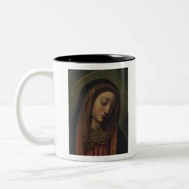Caneca De Café Em Dois Tons Glória à Rainha do Céu (Esquerda)