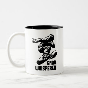 Caneca De Café Em Dois Tons Gnar Whisperer Snowboard