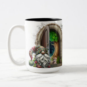 Caneca De Café Em Dois Tons Gnomo Cedtime Cerâmica