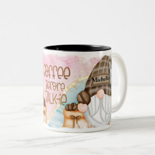 Caneca De Café Em Dois Tons Gnomo Personalizado