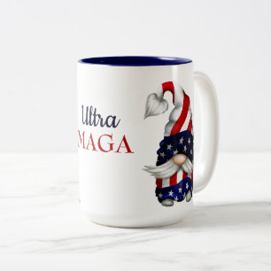 Caneca De Café Em Dois Tons Gnomo Ultra MAGA