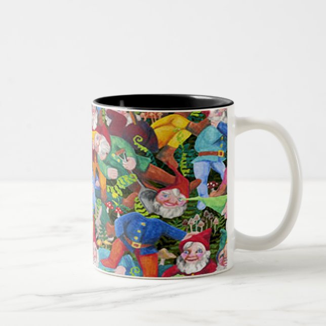 Caneca De Café Em Dois Tons Gnomos (Direita)