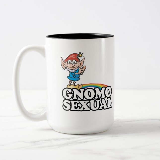 Caneca De Café Em Dois Tons Gnomossexual (Esquerda)