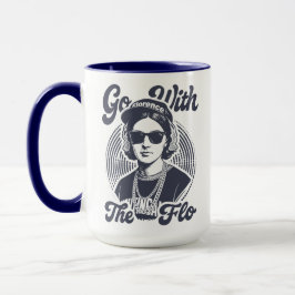 Caneca De Café Em Dois Tons Go With The Flo Florence Nightingale Hip Hop Retro