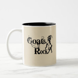 Caneca De Café Em Dois Tons GOATS ROCK | por TotallyGoatally™