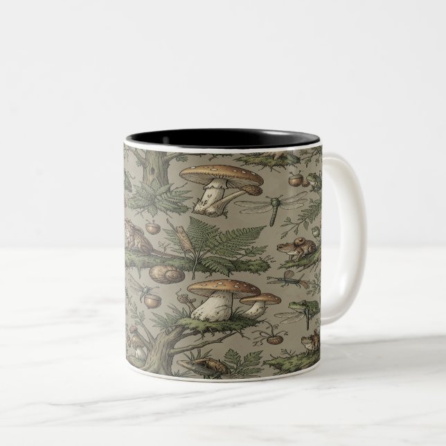 Caneca De Café Em Dois Tons Goblincore Forest Mug (Frente Esquerda)