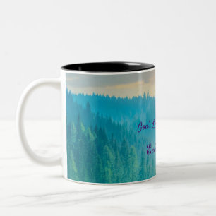 Caneca De Café Em Dois Tons Gods Linda Floresta Mug