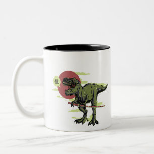 Caneca De Café Em Dois Tons Godzilla
