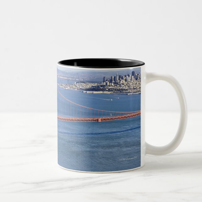Caneca De Café Em Dois Tons Golden gate bridge e San Francisco. 2 (Direita)