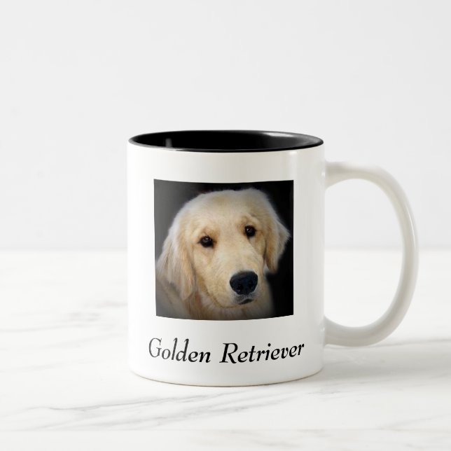 Caneca De Café Em Dois Tons Golden retriever (Direita)