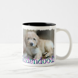 Caneca De Café Em Dois Tons Goldendoodle Lovers