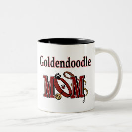 Caneca De Café Em Dois Tons Goldendoodle Mãe Mug