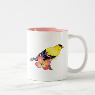 Caneca De Café Em Dois Tons Goldfinch Coffee Mug
