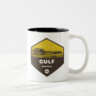 Caneca De Café Em Dois Tons Golfo State Park, Alabama