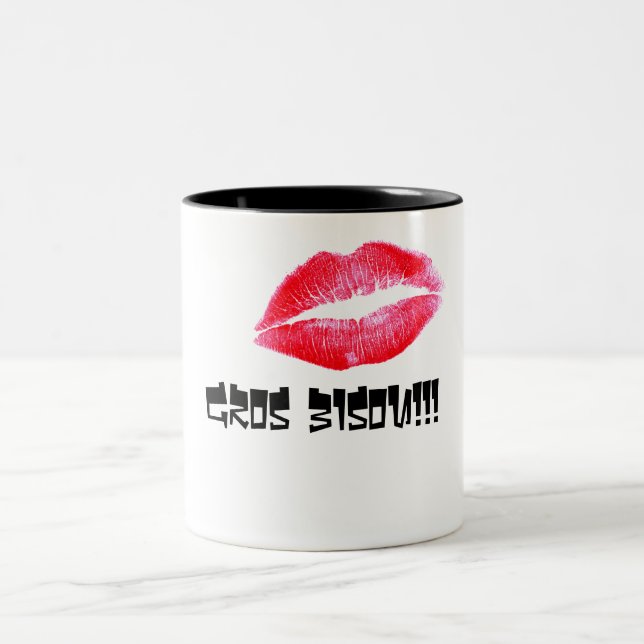 Caneca De Café Em Dois Tons Gordo beijinho! (Centro)