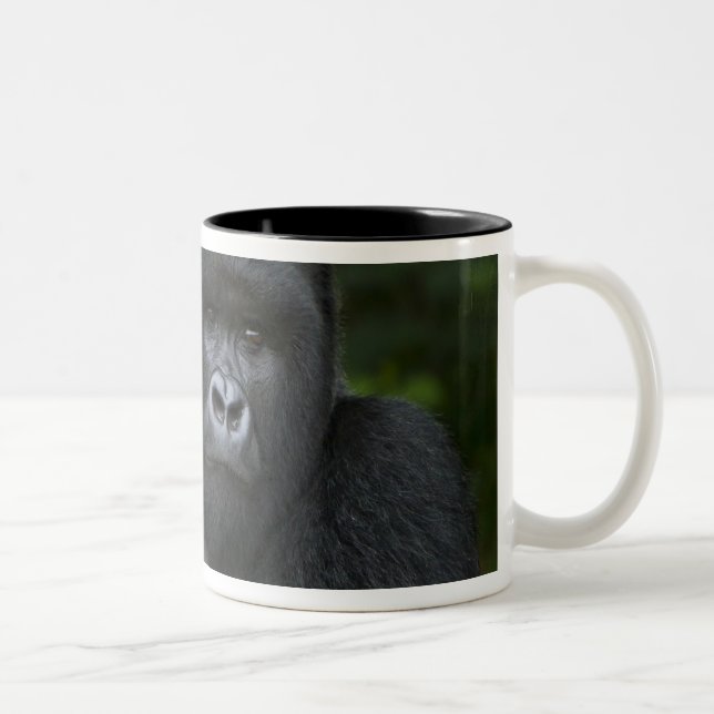 Caneca De Café Em Dois Tons Gorila de montanha e Silverback (Direita)