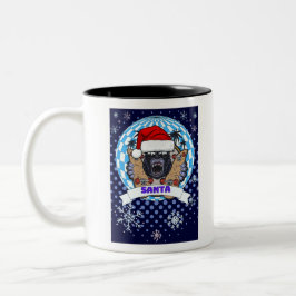 Caneca De Café Em Dois Tons gorila de natal