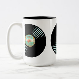 Caneca De Café Em Dois Tons Gorst Records Vinyl Record