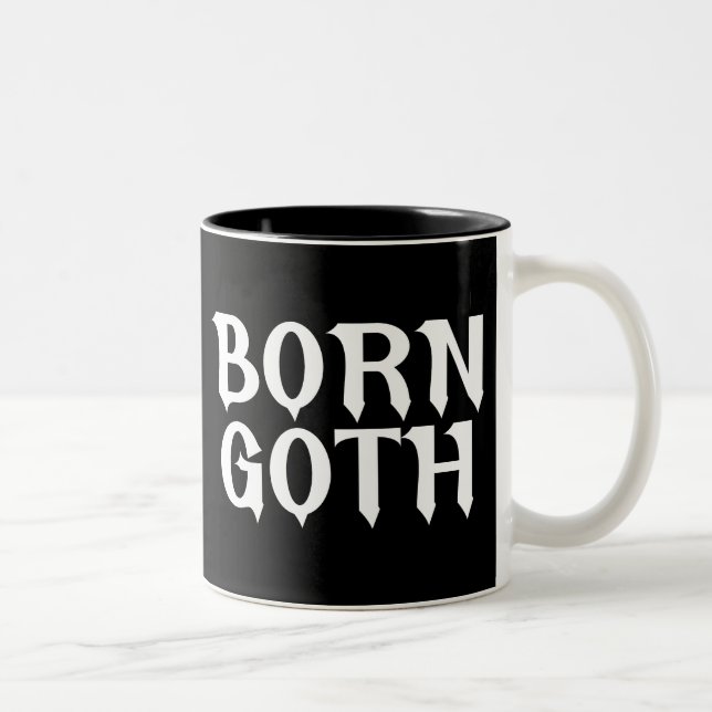 Caneca De Café Em Dois Tons Gótico nascer (Direita)