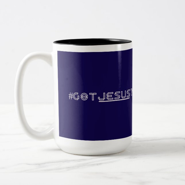 CANECA DE CAFÉ EM DOIS TONS #GOTJESUS (Esquerda)