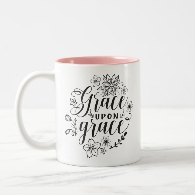 Caneca De Café Em Dois Tons Graça pela graça (Esquerda)