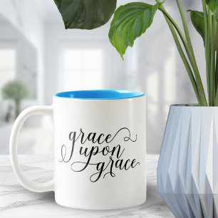 Caneca De Café Em Dois Tons Grace Sobre Grace Christian Cote Encorajando Prese