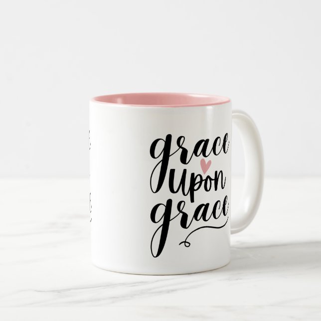 Caneca De Café Em Dois Tons Grace Sobre Grace Mug (Frente Esquerda)