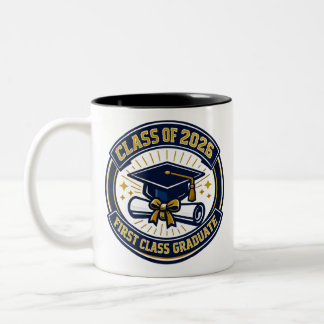 Caneca De Café Em Dois Tons Graduate 2026 Personalized Coffee Mug