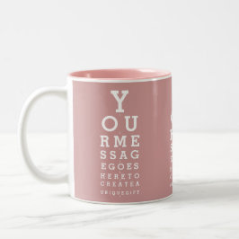 Caneca De Café Em Dois Tons Gráfico de Visão Divertido Mensagem Personalizada 