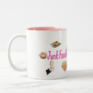 Caneca De Café Em Dois Tons GráficosDeComidaRápida